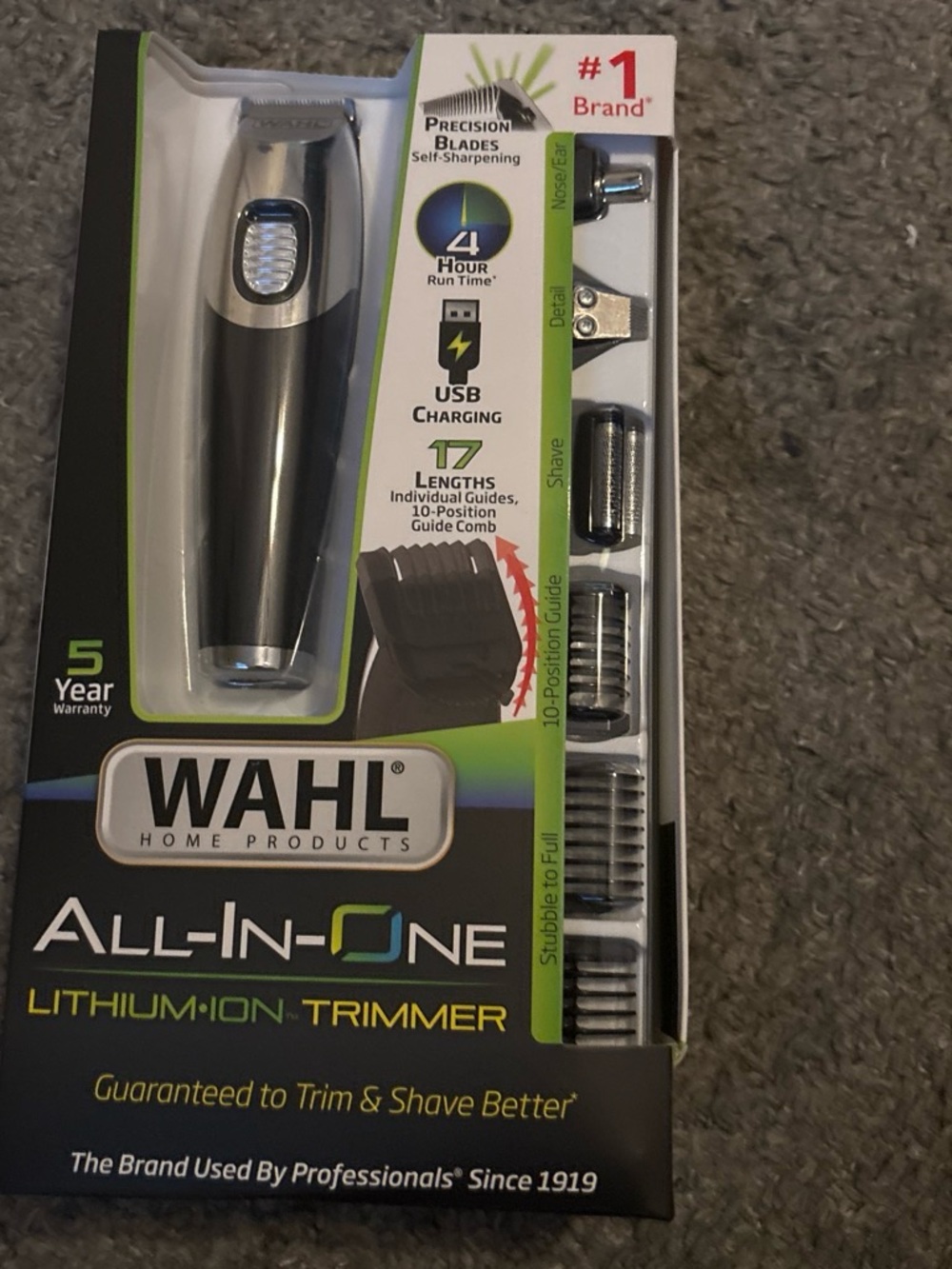 Wahl All-In-One Lithium-Ion Trimmer - Black & Silver